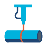pipe welding icon